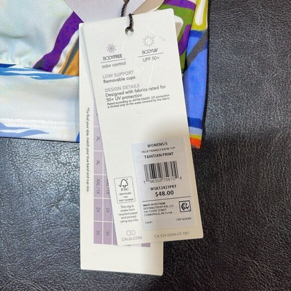 CALIA Women's Double Strap Triangle Bikini Swim Top - Picture 4 of 7